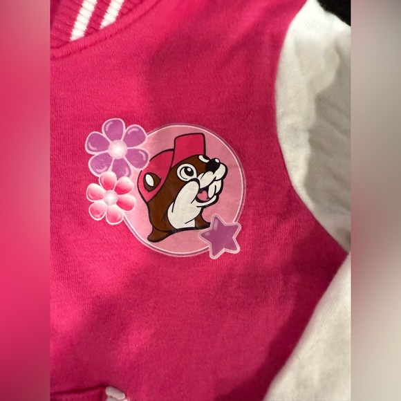 Bucee’s Varsity Jacket Baby 12m Pink - Picture 7 of 7